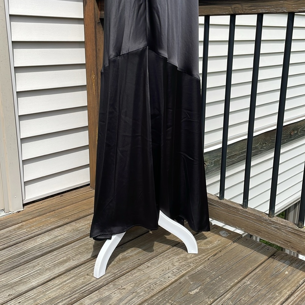 Gorgeous Black Satin Gown by Express - Picture 17 of 17